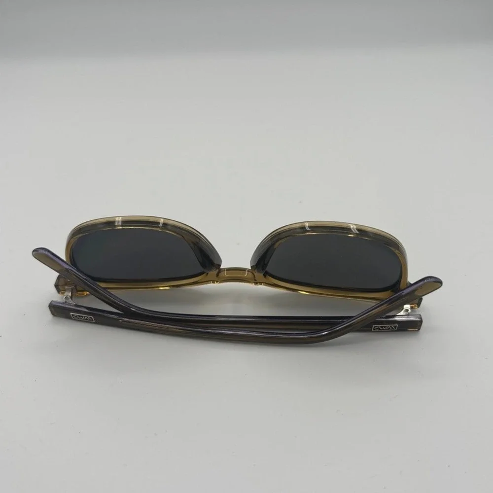 WMP Nick Sunglasses Crystal Olive Round Polarized Retro Eyewear - Picture 10 of 10